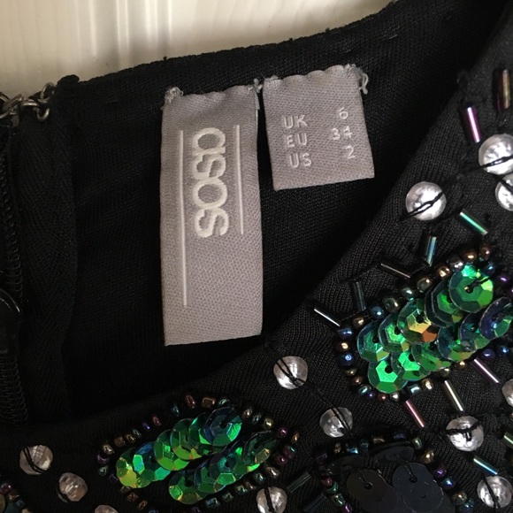 ASOS Candy Embellished T-Shirt Scuba Skater Dress - Picture 4 of 7